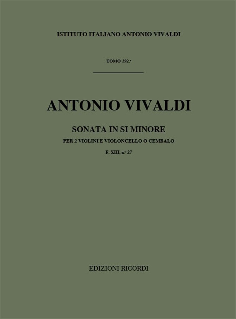 Sonate Per Vl. E B.C.: Per 2 Vl.